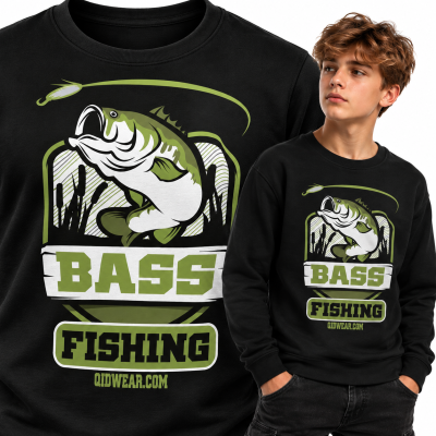 BLUZA DLA WĘDKARZA  BASS FISHING